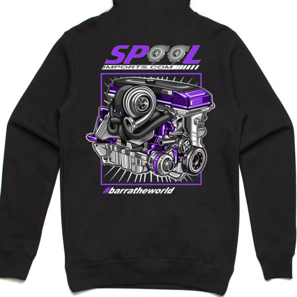 Spool Barra Purple -  AS Colour Adult Stencil Hoodie Thumbnail